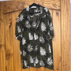Men's Green Hawaiian Shirt